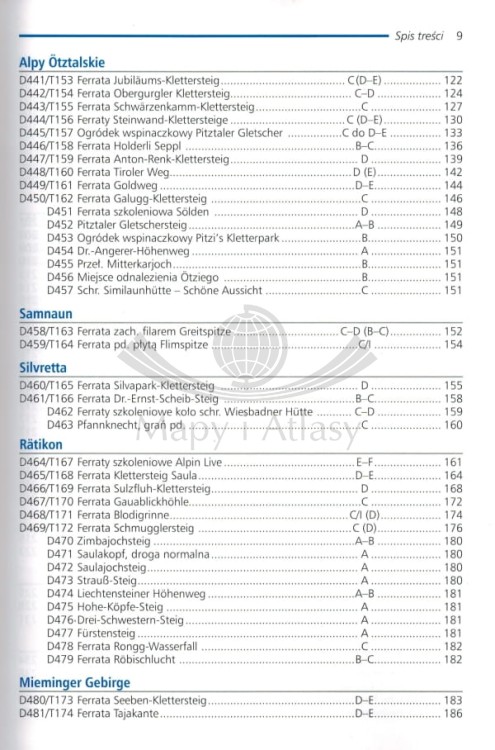 Ferraty Alp Austriackich. Tom III - zachód. Przewodnik. Spis treści 3