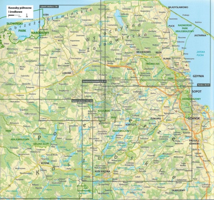 Kaszuby i Bory Tucholskie. Przewodnik z serii travelbook wydawnictwa Bezdroża. Zakres przewodnika 1