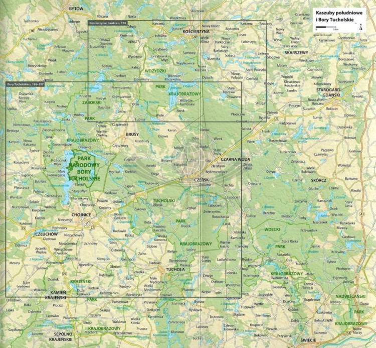 Kaszuby i Bory Tucholskie. Przewodnik z serii travelbook wydawnictwa Bezdroża. Zakres przewodnika 2
