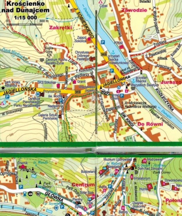 Pieniny 1:50 000. Laminowana minimapa turystyczna wydawnictwa ExpressMap. Fragment 2