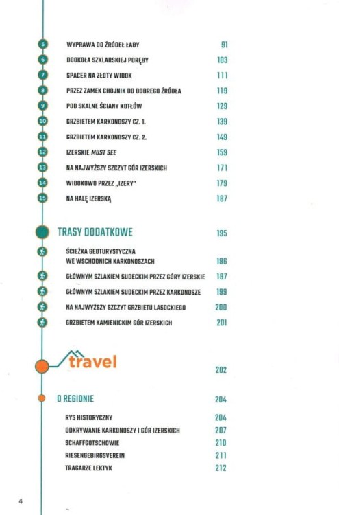 Karkonosze i Góry Izerskie. Przewodnik z serii trek&travel. Spis treści 2