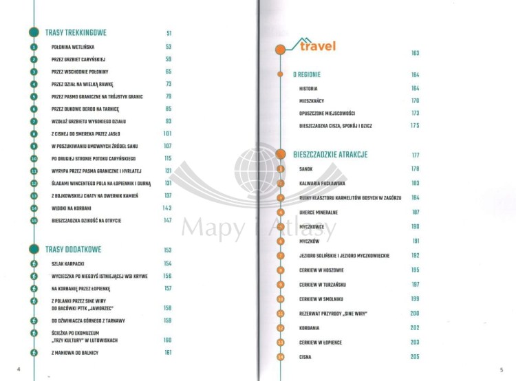 Bieszczady. Przewodnik z serii trek&travel. Spis treści 2