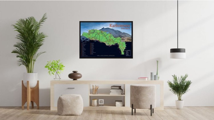 Karkonosze Polskie. Mapa zdrapka. Przykład aranżacji 1