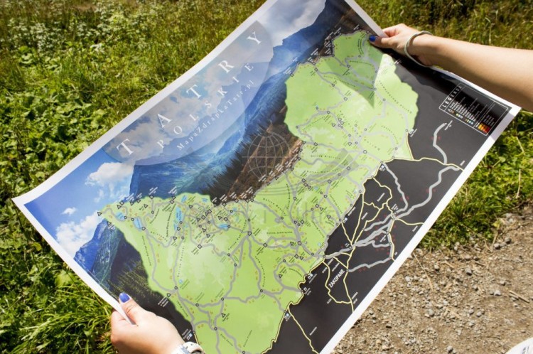 Tatry Polskie. Mapa zdrapka. Na szlaku 1