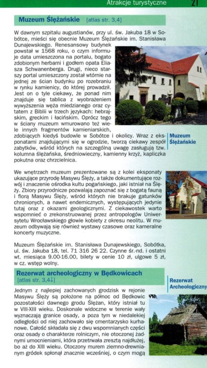 Ślęża i okolice. Ilustrowany przewodnik z mapami wydawnictwa Galileos. Przykładowa strona 3