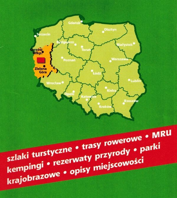Pojezierze Łagowskie i Równina Torzymska. Międzyrzecki Rejon Umocniony. Mapa turystyczna wydawnictwa Sygnatura. Okładka tył