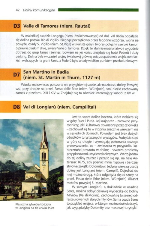 Dolomity. Tom II. Zachód. Przewodnik autorstwa Dariusza Tkaczyka. Przykładowa strona 1