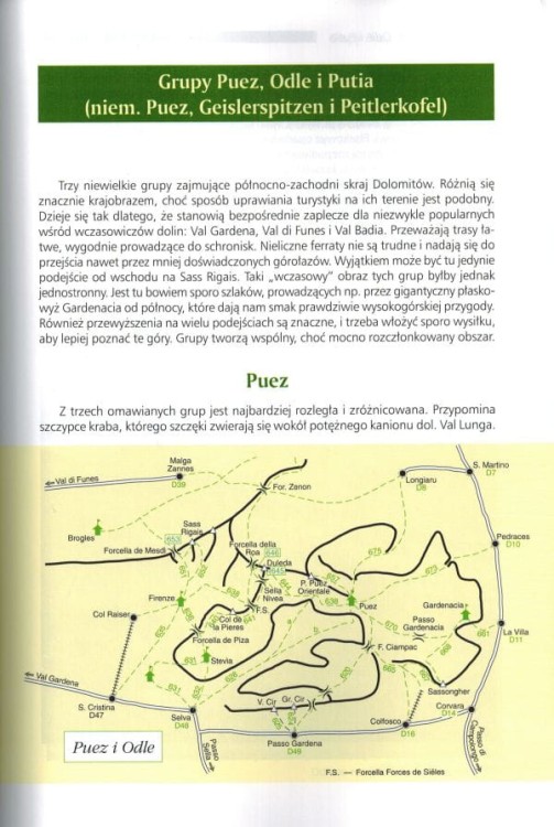 Dolomity. Tom II. Zachód. Przewodnik autorstwa Dariusza Tkaczyka. Przykładowa strona 5