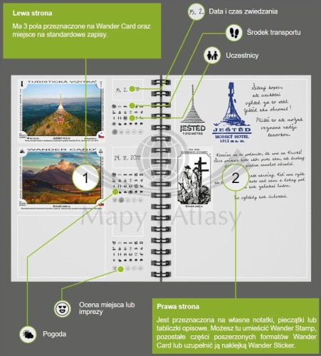 Dziennik turystyczny dla dzieci. Wander Book. Instrukcja