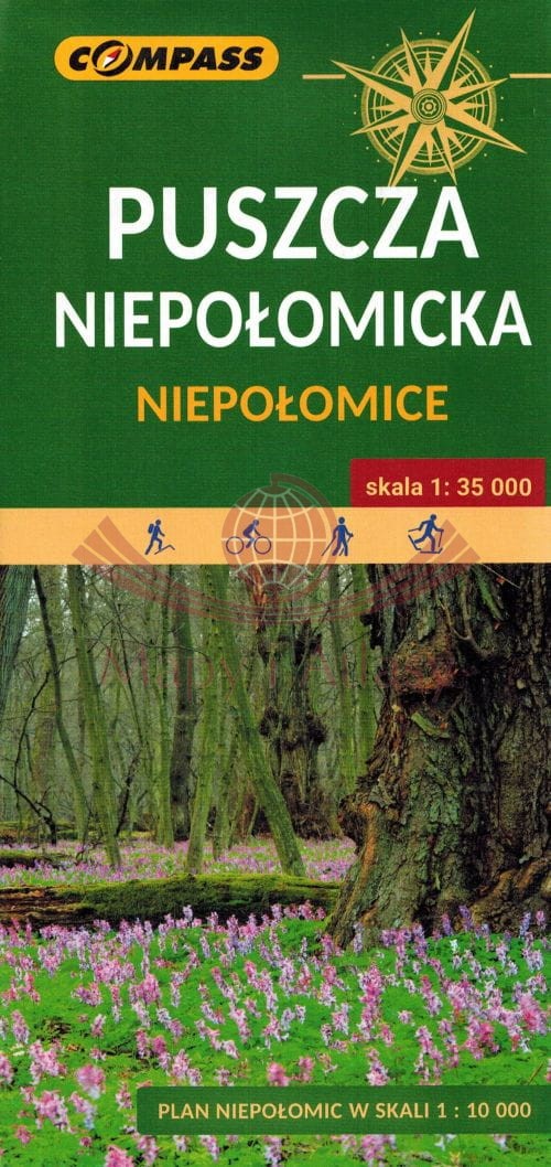 Puszcza Niepołomicka, Niepołomice. Mapa turystyczna. Compass