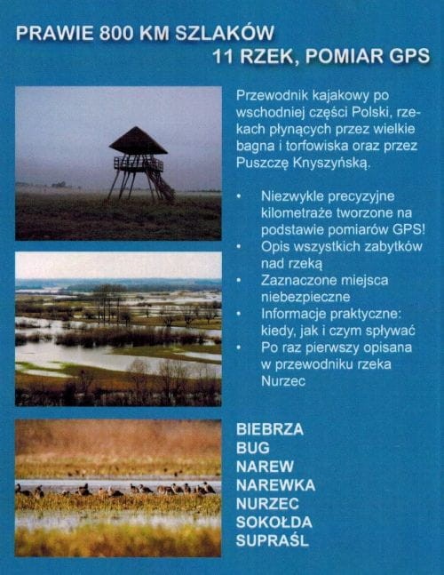 Podlasie. Przewodnik kajakowy. Okładka tył
