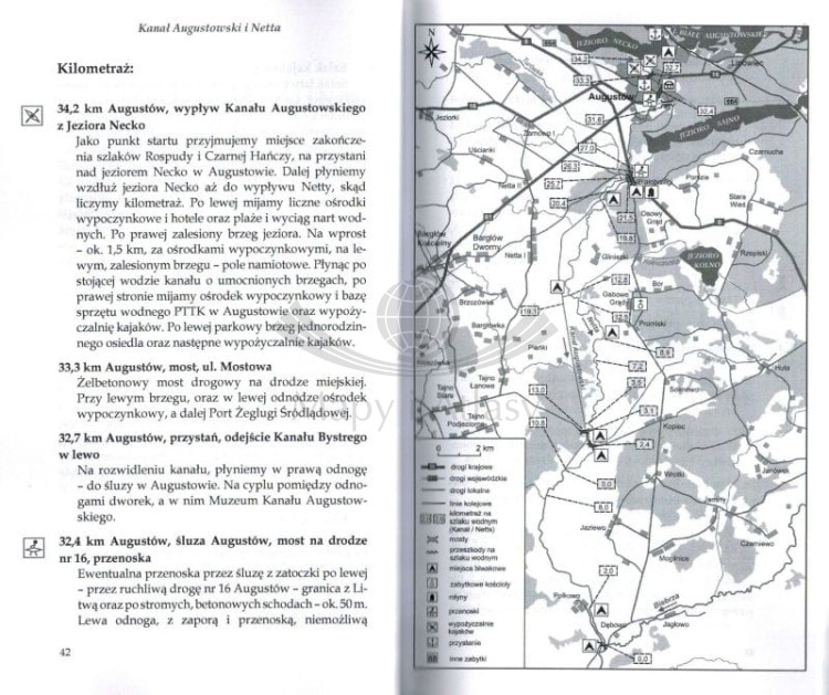 Podlasie. Przewodnik kajakowy. Przykładowe strony 2