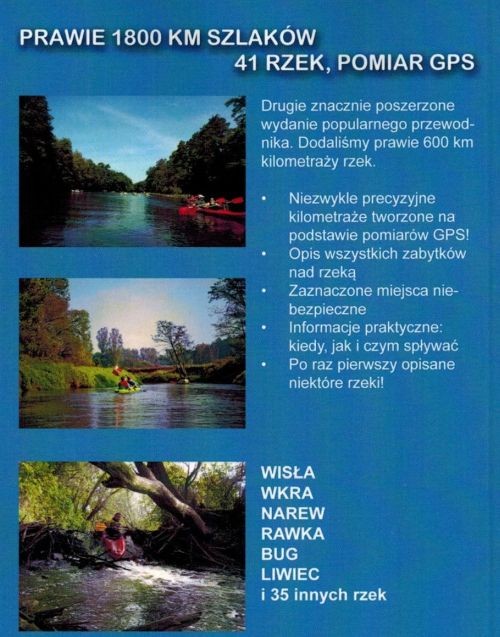 Warszawa i okolice. Przewodnik kajakowy. Okładka tył