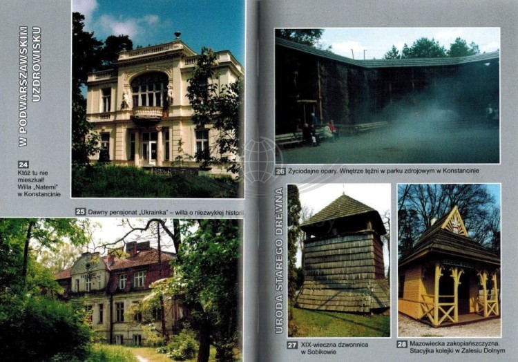 Chojnowski Park Krajobrazowy. Przewodnik wydawnictwa Rewasz. Przykładowe strony 3