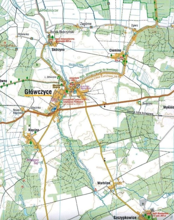 Wybrzeże Słowińskie 1:55 000. Słowiński Park Narodowy. Laminowana mapa turystyczna wydawnictwa Compass. Fragment 3