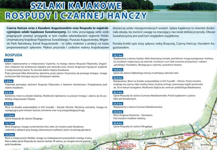 Suwalszczyzna. Laminowana mapa turystyczna wydawnictwa Compass. Informator
