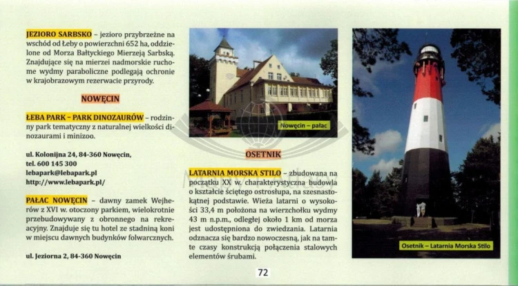 Wybrzeże Bałtyku 1:50 000. Laminowany atlas rowerowy wydawnictwa Eko-Graf. Przykładowa strona 4