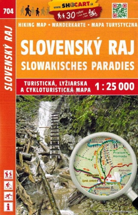 Słowacki Raj. Mapa turystyczna 704 wydawnictwa Shocart. Okładka
