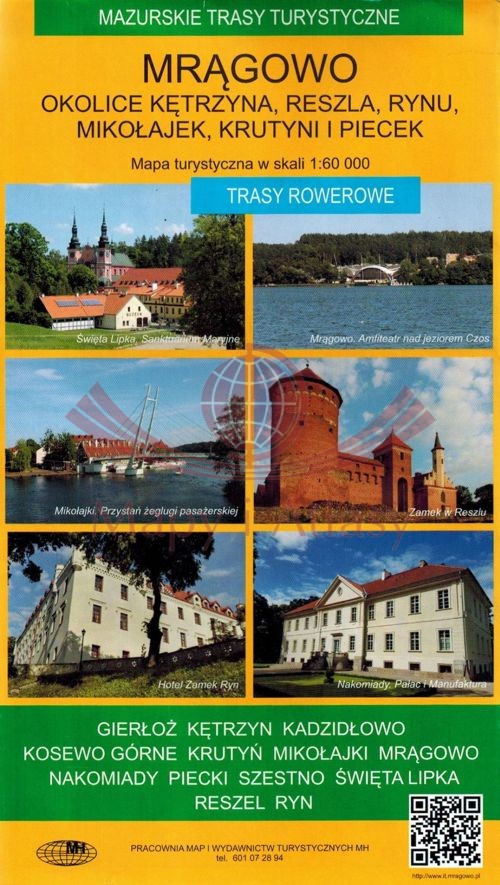 Mrągowo i okolice 1:60 000. Mapa turystyczna. MH