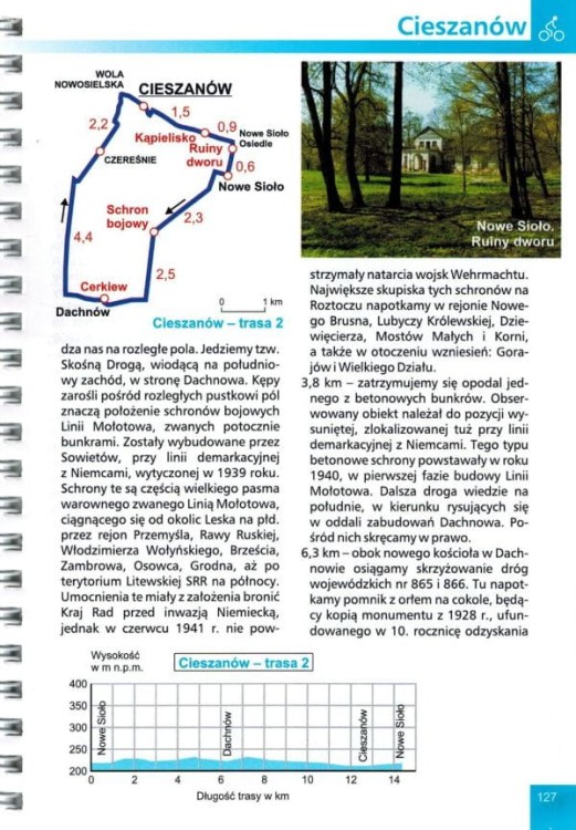 Roztocze. Przewodnik po trasach rowerowych. Przykładowa strona 2