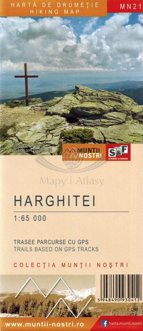 Harghitei / Góry Harghita 1:65 000. Mapa turystyczna MN21. Schubert & Franzke