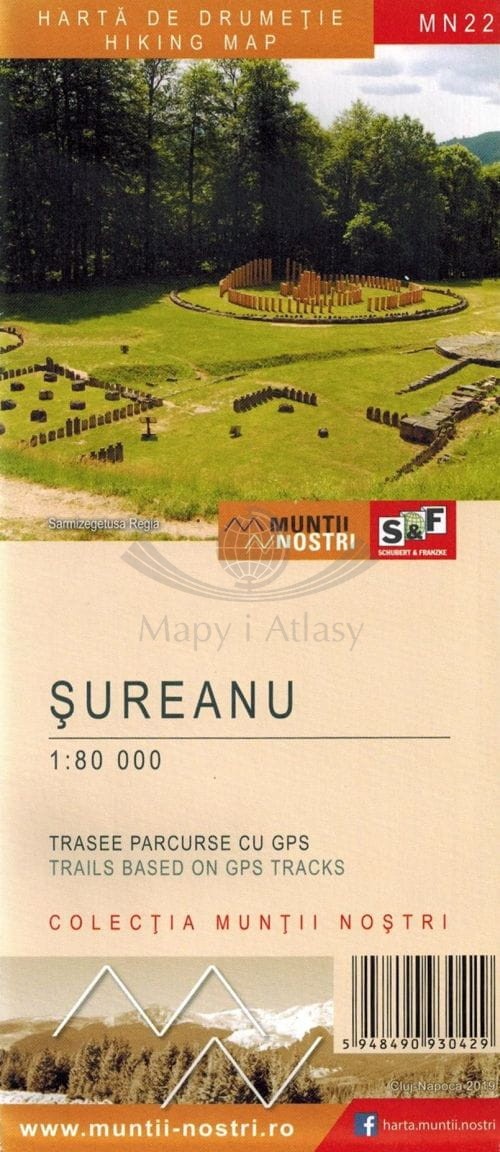 Góry Sureanu 1:80 000. Mapa turystyczna MN22. Schubert & Franzke