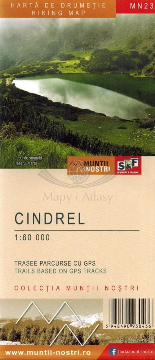 Góry Cindrel 1:50 000. Mapa turystyczna MN23. Schubert & Franzke