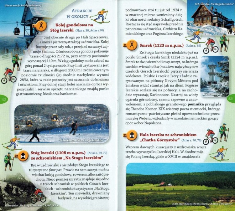 ,,Izery". Góry Izerskie. Przewodnik wydawnictwa Galileos. Przykładowe strony 2