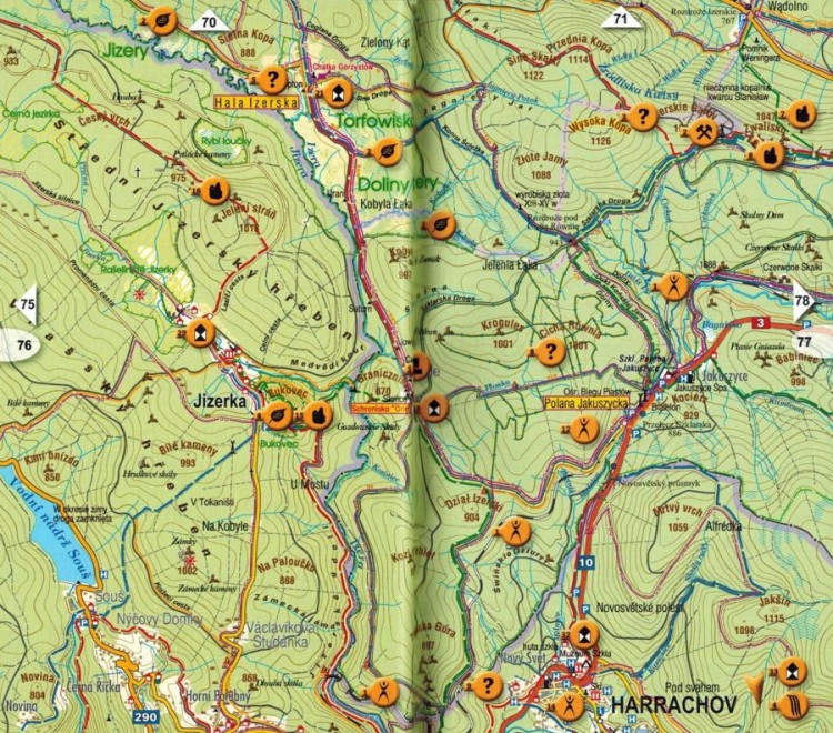 ,,Izery". Góry Izerskie. Przewodnik wydawnictwa Galileos. Przykładowe strony 3