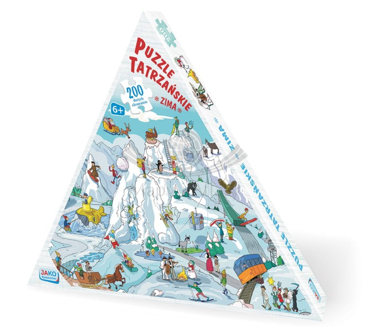 Tatry. Puzzle tatrzańskie - zima. 200 elementów