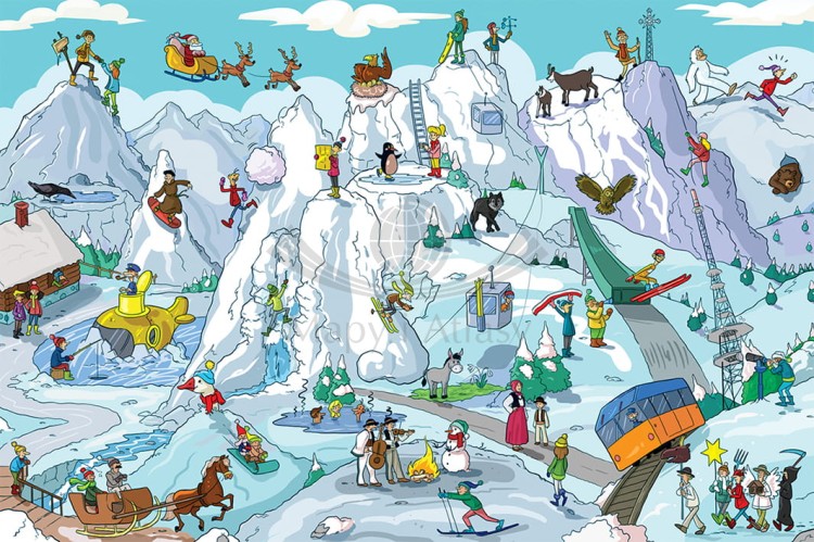 Tatry. Puzzle tatrzańskie - zima. 200 elementów