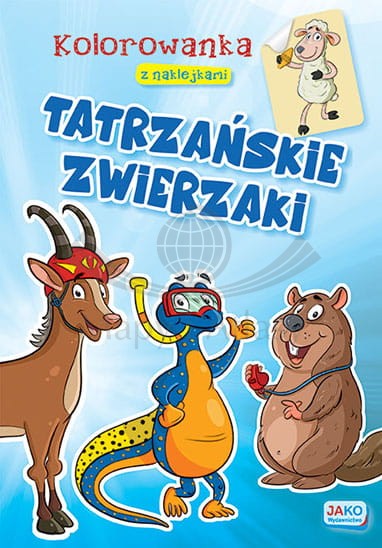 Tatrzańskie zwierzaki. Kolorowanka z naklejkami