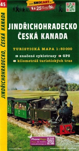 Czeska Kanada / Jindrichohradecko, Ceska Kanada. Mapa turystyczna 45 wydawnictwa Shocart. Okładka