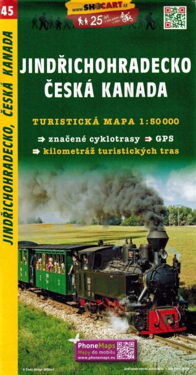 Czeska Kanada / Jindrichohradecko, Ceska Kanada. Mapa turystyczna 45 wydawnictwa Shocart. Okładka