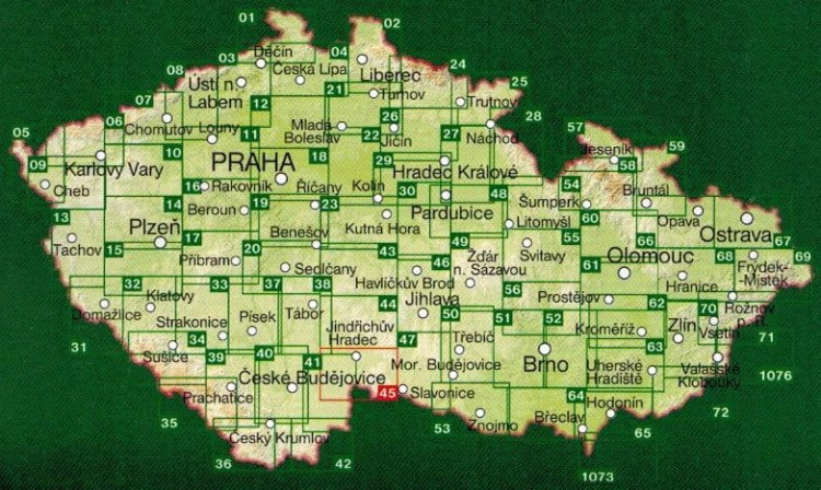 Czeska Kanada / Jindrichohradecko, Ceska Kanada. Mapa turystyczna 45 wydawnictwa Shocart. Pozostałe publikacje