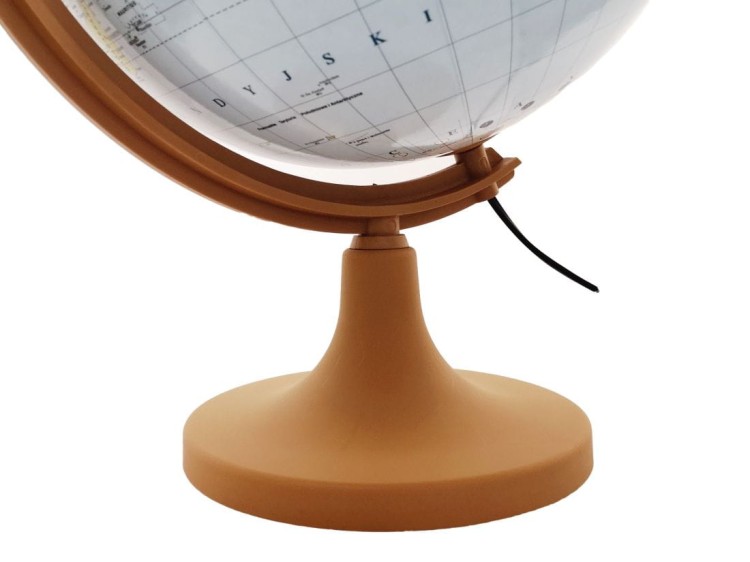 Globus polityczno-fizyczny 32 cm. Podświetlany. Plastikowa podstawa. Podstawa