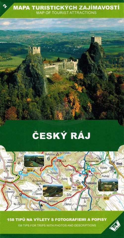 Cesky Raj / Czeski Raj 1:50 000. Mapa atrakcji turystycznych 2. Wander Book