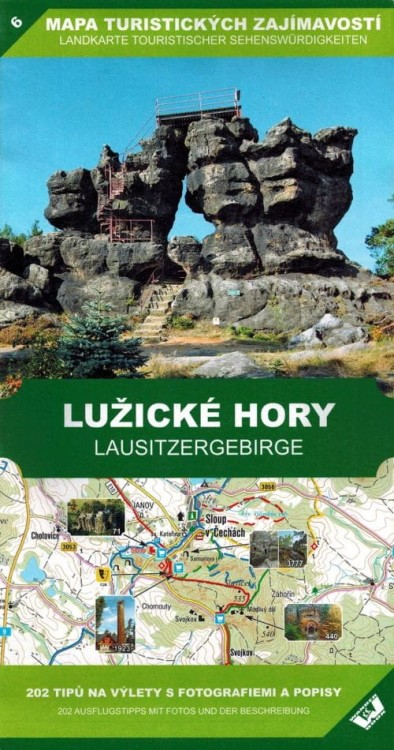 Luzicke Hory / Góry Łużyckie 1:50 000. Mapa atrakcji turystycznych 6. Okładka