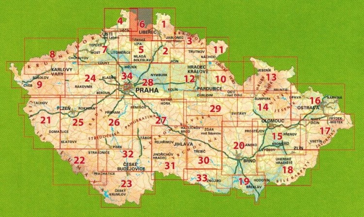 Luzicke Hory / Góry Łużyckie 1:50 000. Mapa atrakcji turystycznych 6. Zasięg