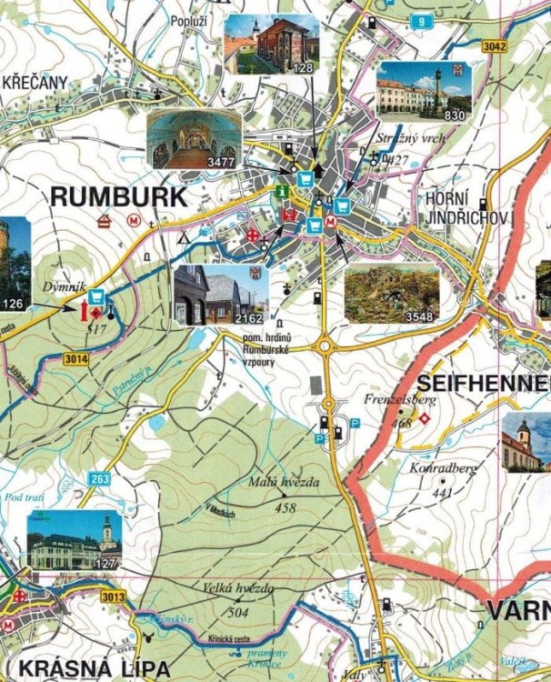 Luzicke Hory / Góry Łużyckie 1:50 000. Mapa atrakcji turystycznych 6. Fragment 2