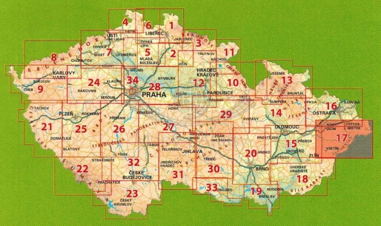 Moravskoslezske Beskydy / Beskid Śląsko-Morawski 1:80 000. Mapa atrakcji turystycznych 17 wydawnictwa Wander Book. Zasięg