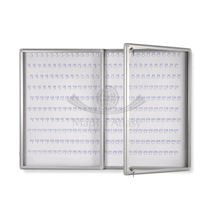 Gablota na klucze KL4 140 x 100 cm. 300 kluczy