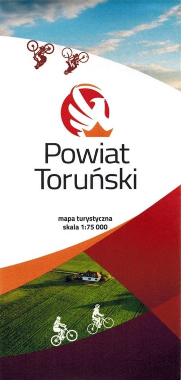 Powiat toruński 1:75 000. Mapa turystyczna. Okładka