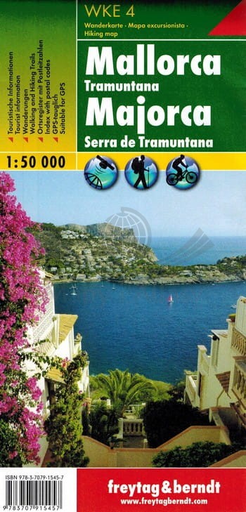 Majorka. Sierra de Tramontana. Mapa turystyczna WKE 4. Freytag & Berndt