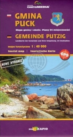 Gmina Puck. Nadmorski Park Krajobrazowy, Władysławowo, Wejherowo, Reda. Mapa turystyczna / Plan miasta. Cartomedia