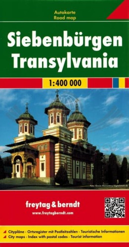 Rumunia północno-zachodnia / Transylwania. Mapa samochodowo-turystyczna wydawnictwa Freytag & Berndt. Okładka