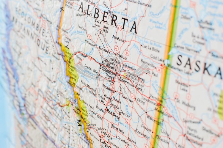 Kanada 1:6 500 00. Mapa ścienna polityczna wydawnictwa National Geographic. Fragment 5