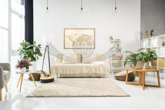 Świat. Mapa 3D w drewnie. Przykład aranżacji 3