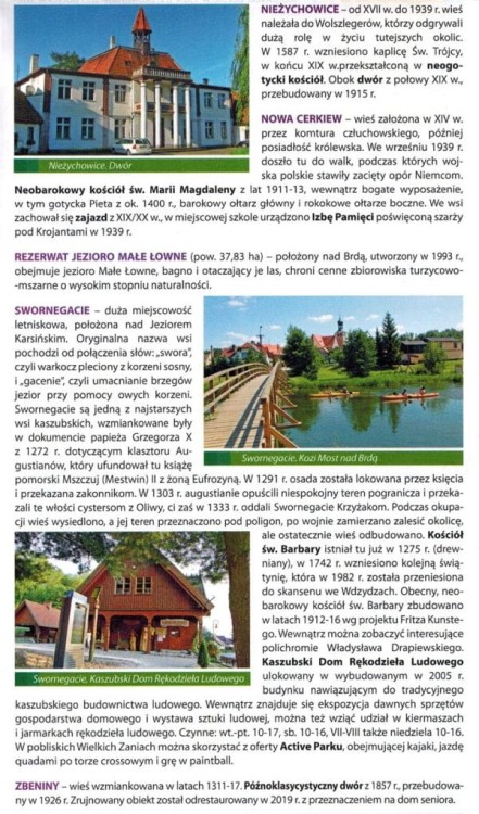 Bory Tucholskie, część północna 1:50 000. Park Narodowy "Bory Tucholskie". Mapa turystyczna wydawnictwa Galileos. Informator - fragment
