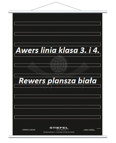 Plansza metaliczna 97 x 136 cm. Dwustronna 2 w 1: szeroka linia / biała. Zwijana